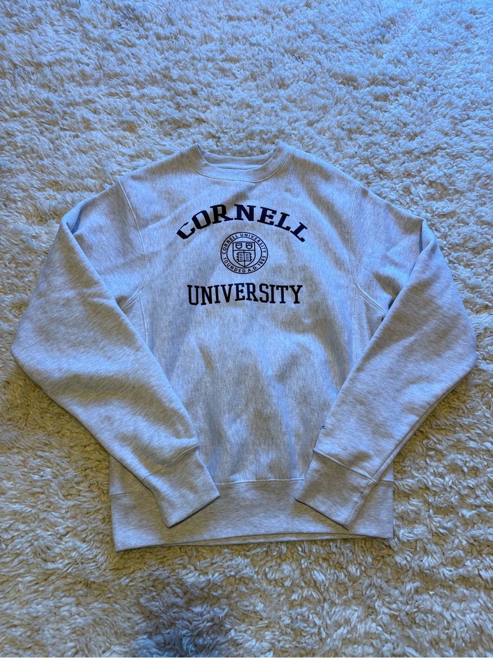 Cornell University Gray Crewneck Sweatshirt